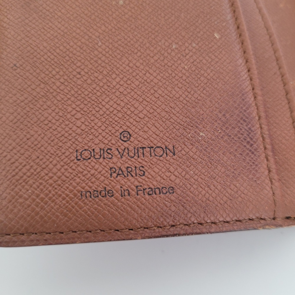 Louis Vuitton Monogram French Purse Wallet Kiss Lock MI0969 Vintage Brown - Picture 9 of 11